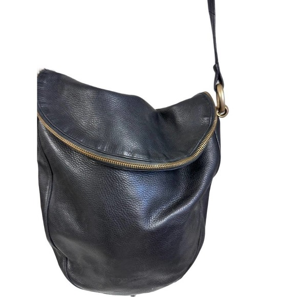 PLINIO VISONA MADE IN ITALY LEATHER PURSE Shoulder bag Zipper Detail - Picture 5 of 7